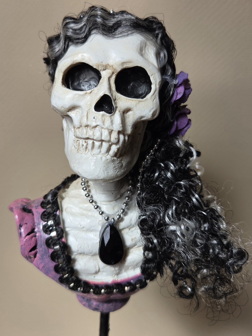 Victorian Gypsy Skeleton Witch Tabletop Decor